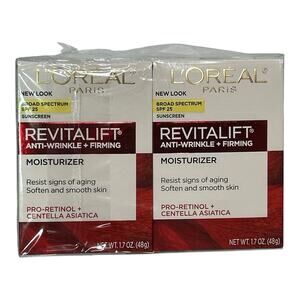 2x L'Oréal Paris Revitalift Anti-Wrinkle + Firming Day Cream SPF 25 1.7 oz